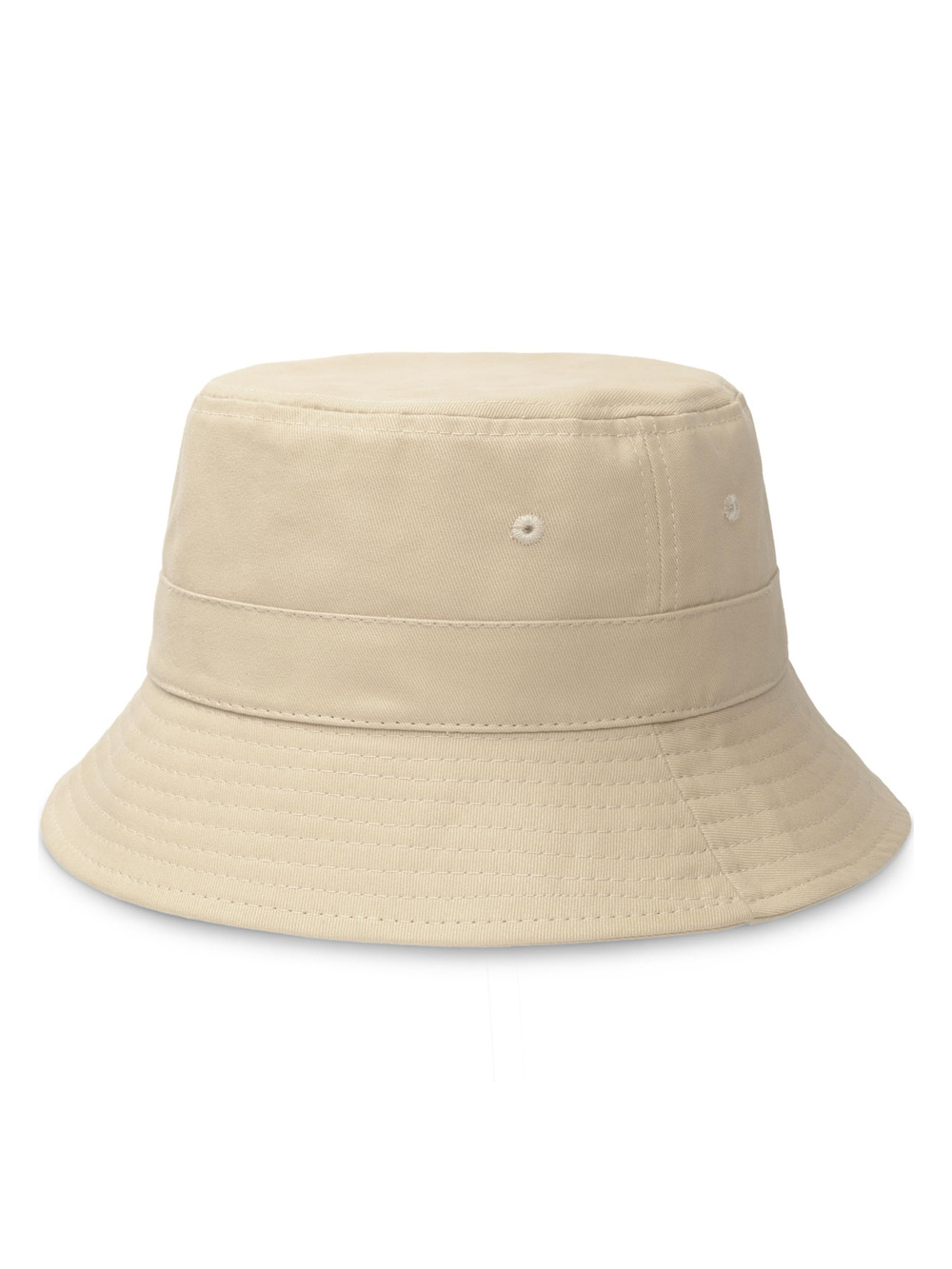 Bucket Sun Hats for Woman Men Cotton Summer Beach Hat Golf | Beige | Size M